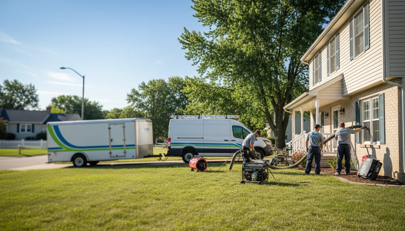 Flooded Basement Restoration And Cleanup With Repair in Fredericksburg, IA near me